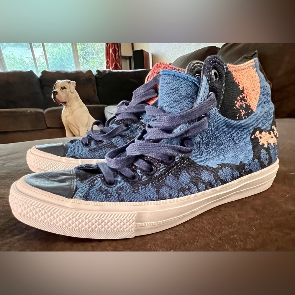 Converse Blue and Black Athletic Shoes